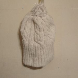 White winter beanie